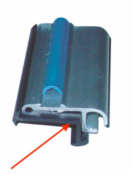 Junta de goma 27x11mm /m Pre moldeada negro