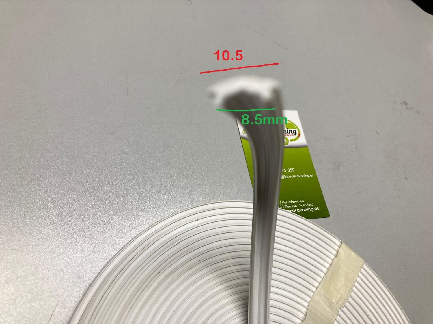 Relleno cubre tornillo ancho blanco