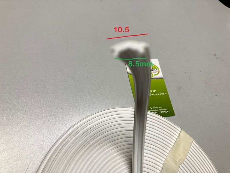 Relleno cubre tornillo ancho blanco