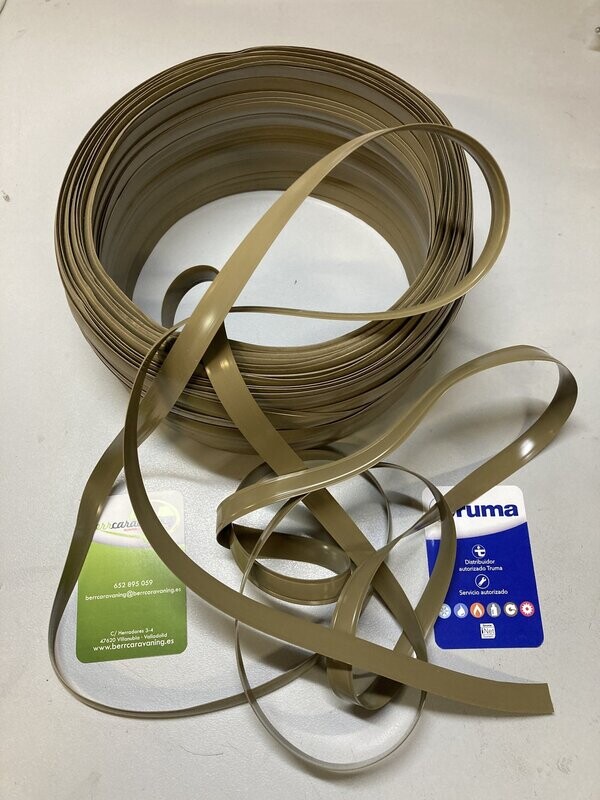 PERFIL CUBRETORNILLLO 14mm BRONCE