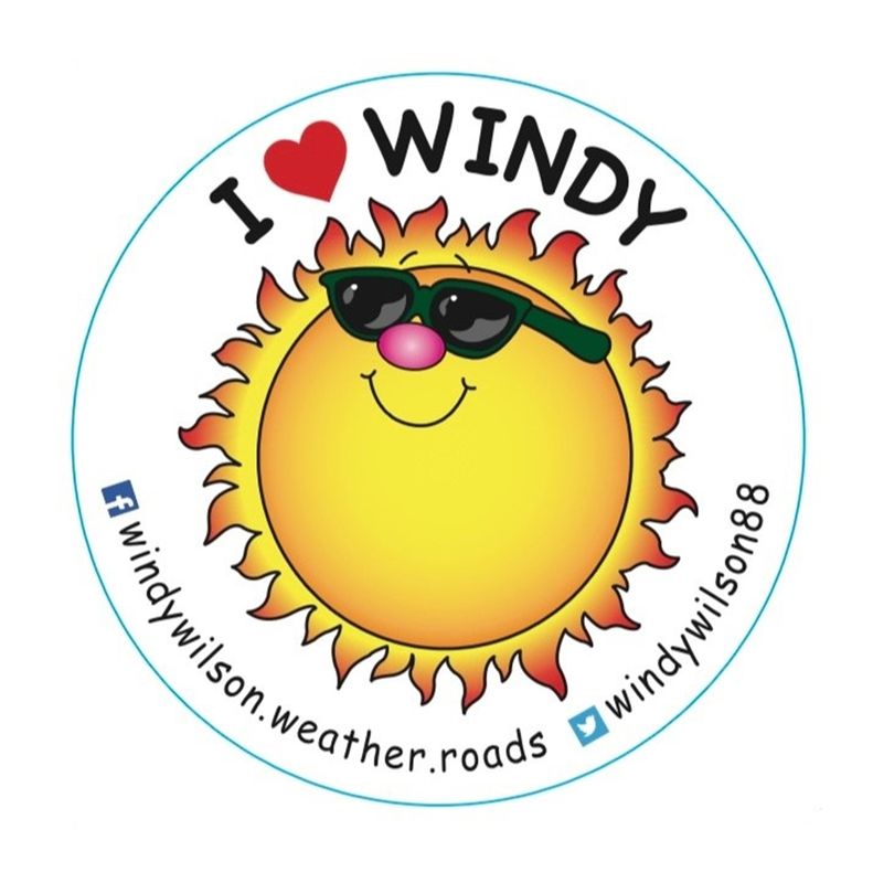 CAR STICKER - I (HEART) WINDY
