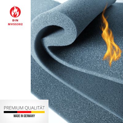 Akustik Glatt Schaumstoff Ca.100x200x10 cm Dämmung Schallschutz Flammhemend NACH MVSS302 Akustik Glatt Schaumstoff Ca.100x200x10 cm Dämmung Schallschutz Flammhemend NACH MVSS302