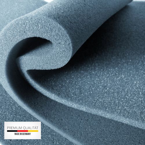 Ca. 100x150x 9 cm PUR Schaumstoffplatte Verpackung- & Polstereibedarf - Anthrazit; Akustik Matte, Matratze Schaumstoff; Platte Glatt T25 Ca. 100x150x 9 cm PUR Schaumstoffplatte Verpackung- & Polstereibedarf - Anthrazit; Akustik Matte, Matratze Schaumstoff; Platte Glatt T25