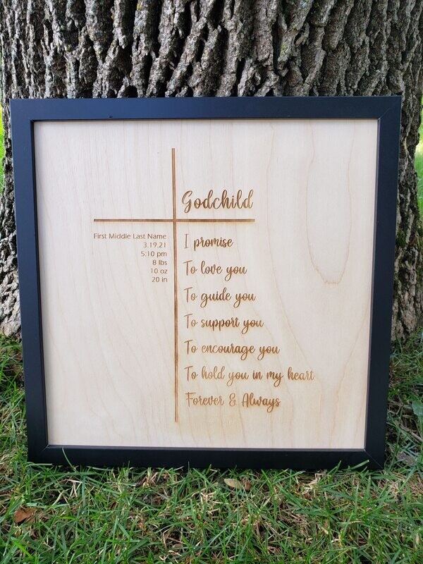 12&quot; x 12&quot; Godchild