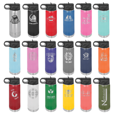 20oz Water Bottle NAME ONLY Design