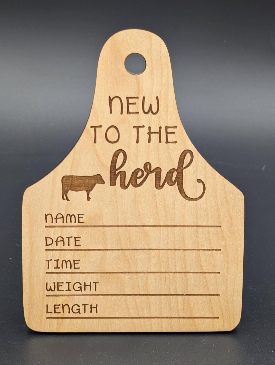 New To The Herd Birth Announcement
