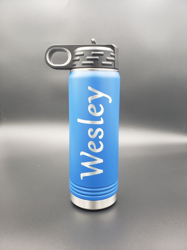 20oz Water Bottle- Name Only Design
