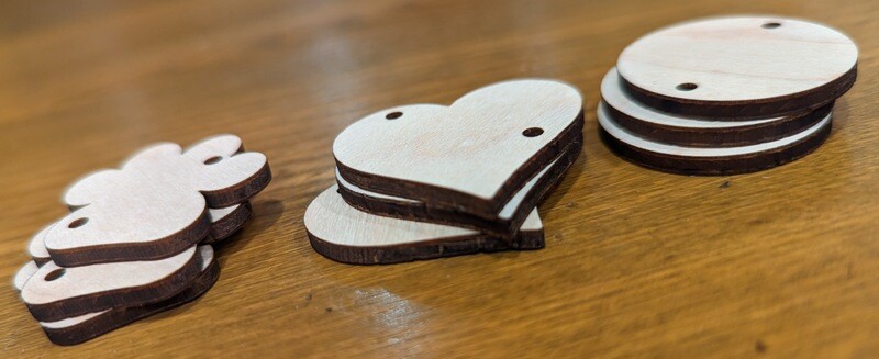 Individual Engraved Charms (for family calendar)