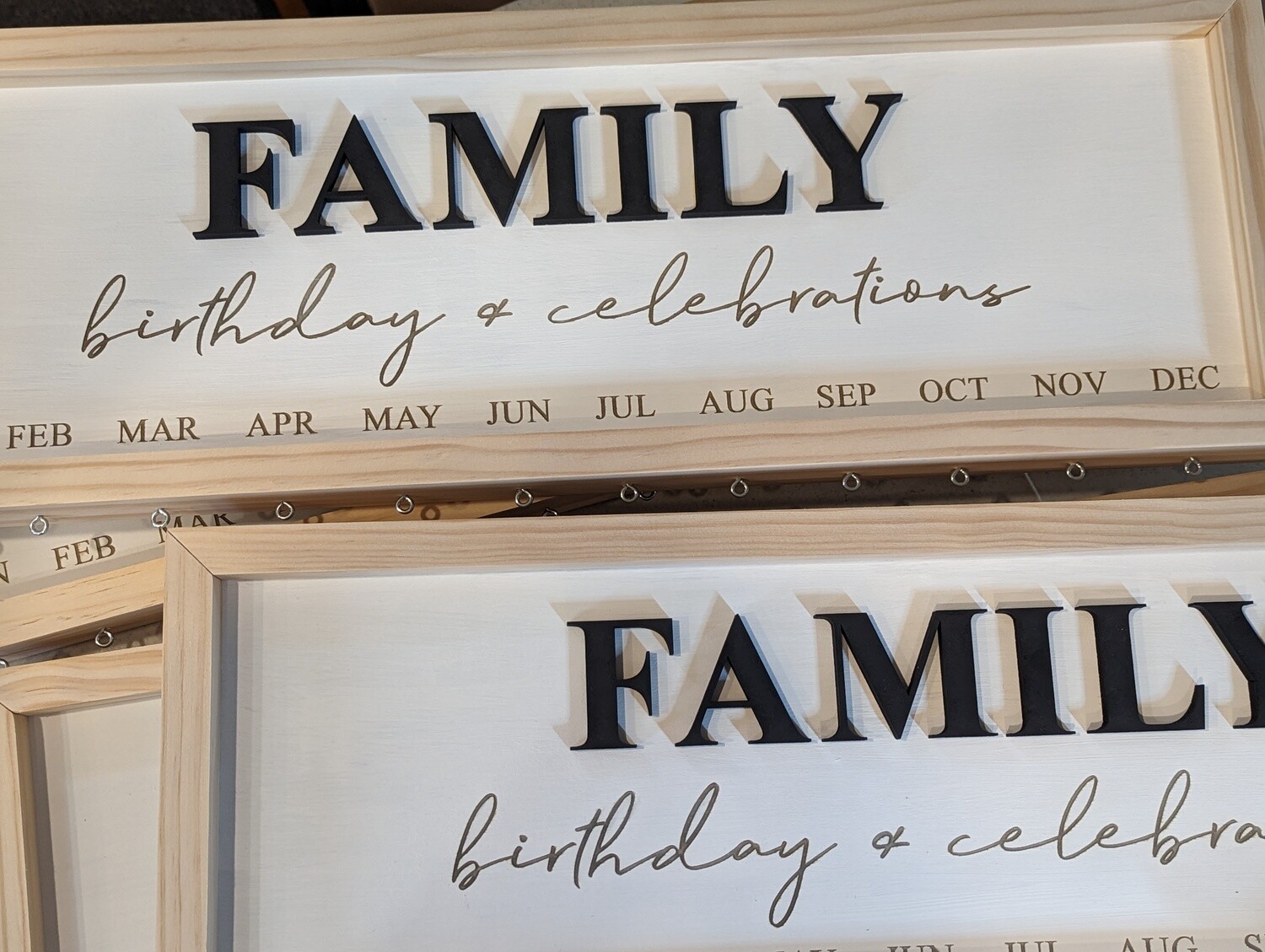 Family Calendar &amp; Blank Shapes