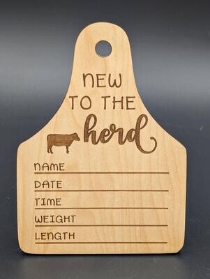 New To The Herd Birth Announcement