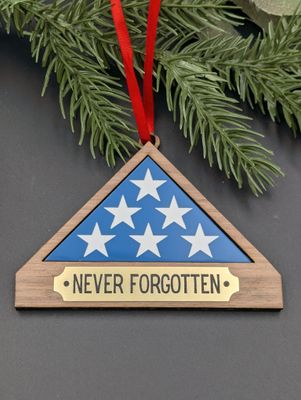 Flag Memorial Ornament