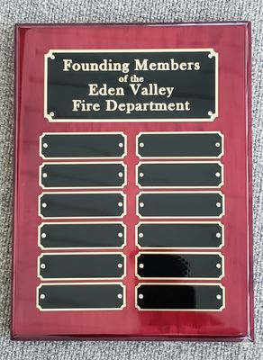 Rosewood Piano Finish Perpetual Plaque