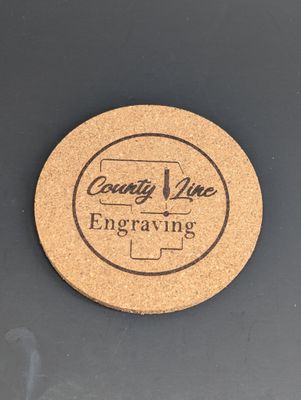 4" Round Cork Coaster