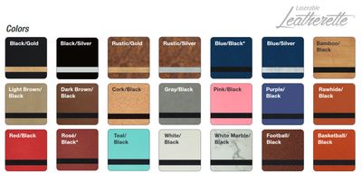 2 1/2" x 2 1/2" Square Leatherette Patch