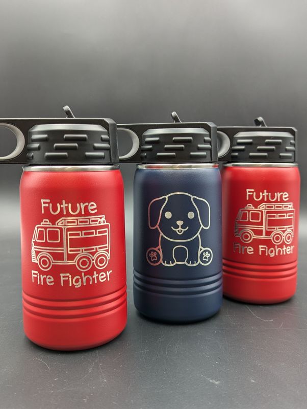 12oz Water Bottle Future Figher Fighter (smallest size-great for pre-k/daycare ages)