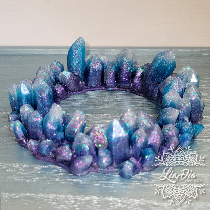 Crystal Crown Candle Ring - Mystic Galaxy