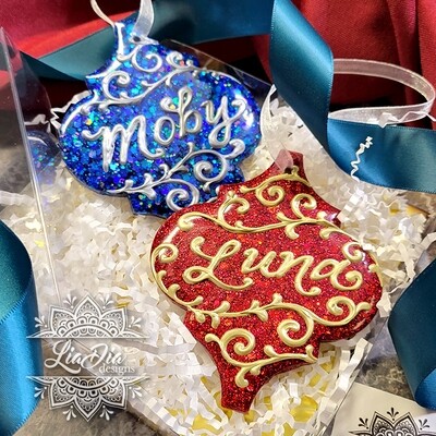Personalized Hand-painted Christmas Ornaments