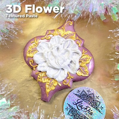 Signature Series - 3D Flower - Hand-painted Christmas Ornaments
