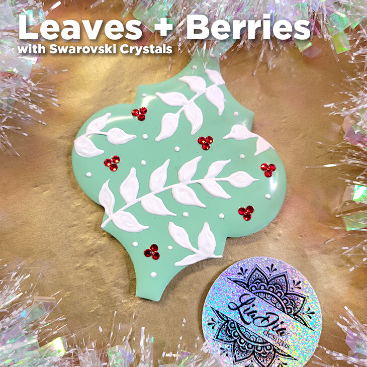 Signature Series - Vines + Berries - Hand-painted Christmas Ornaments