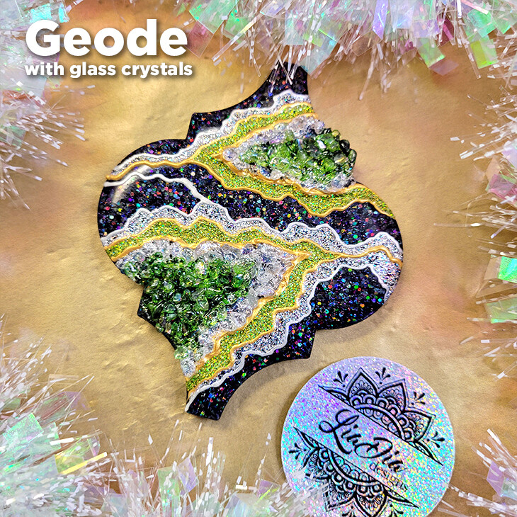 Signature Series - Geode - Hand-painted Christmas Ornaments