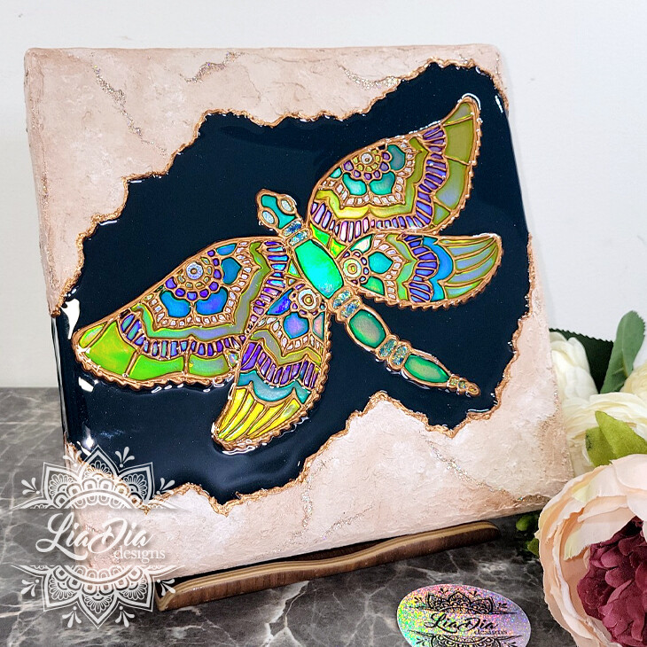 Under The Surface - Dragonfly - 8x8&quot; Canvas