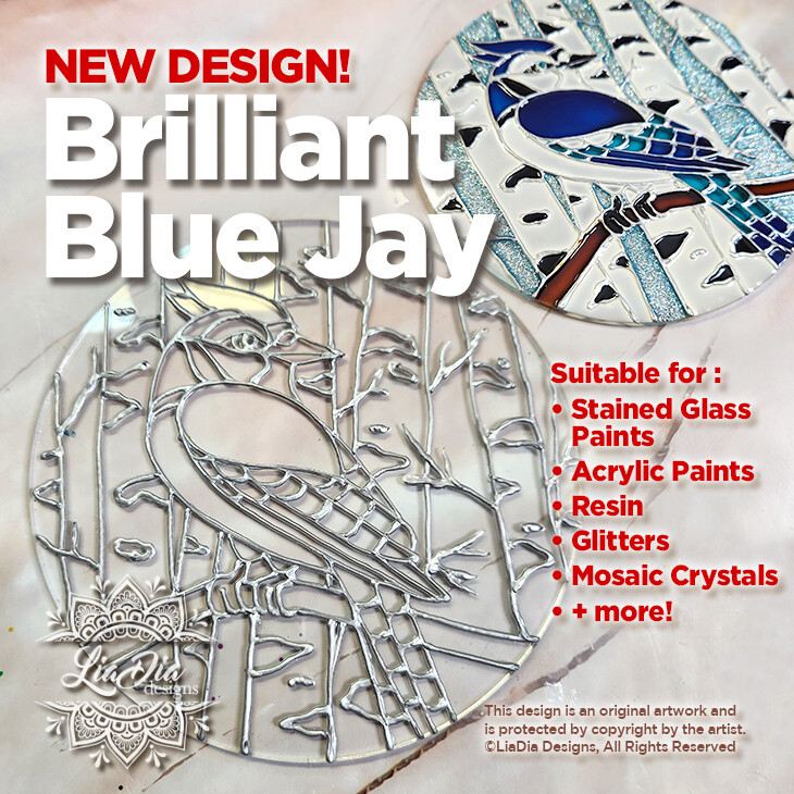 New 2024 Designs- Brilliant Blue Jay