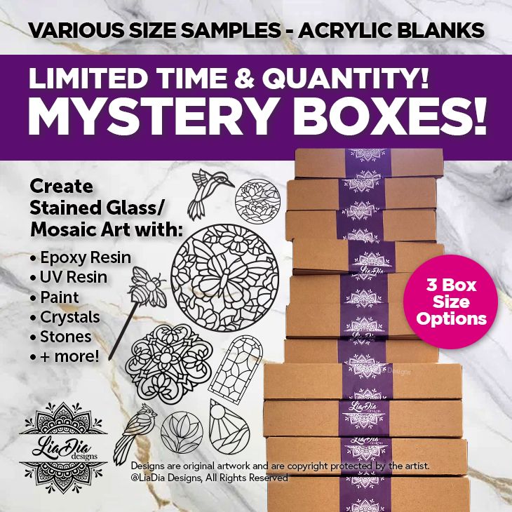 Mystery Box - Small / Medium / Large - Acrylic Silhouettes