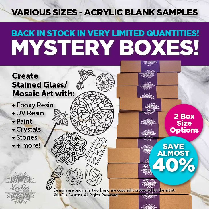 Mystery Box - Medium or Large - Acrylic Silhouettes - Limited Quantities!