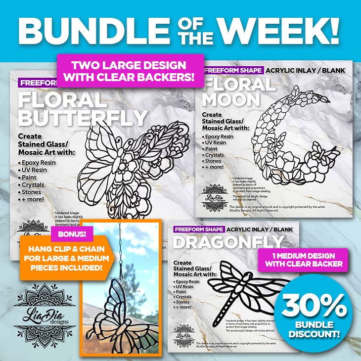 Bundle of the Week! Ethereal Evolution - Over 30% off! - Black Acrylic with Clear Backers