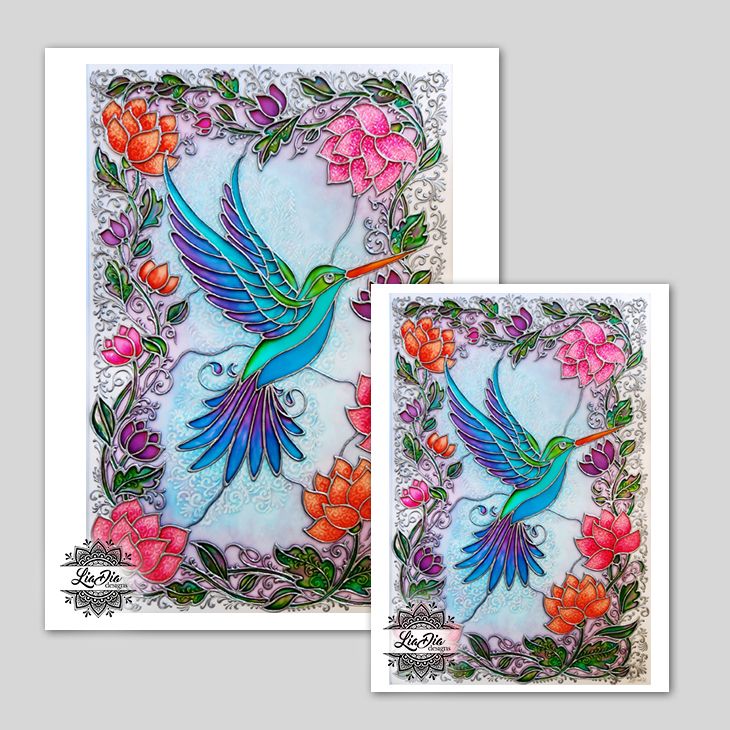 Art Prints - Enchanted Hummingbird