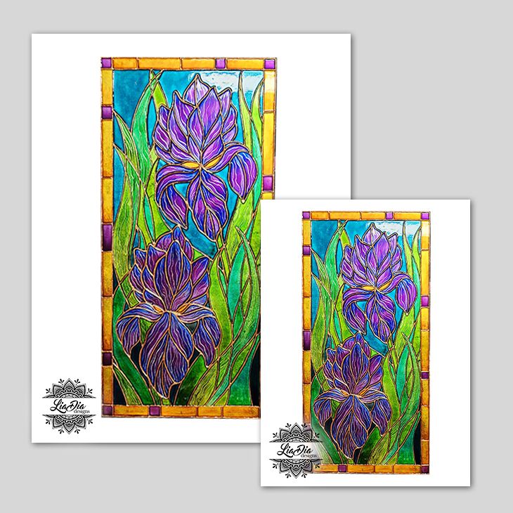 Art Prints - Irises