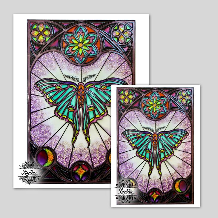 Art Prints - Spanish Moon Moth