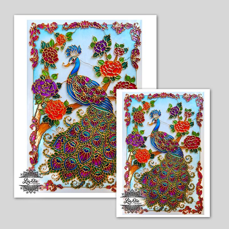 Art Prints - Jewelled Peacock