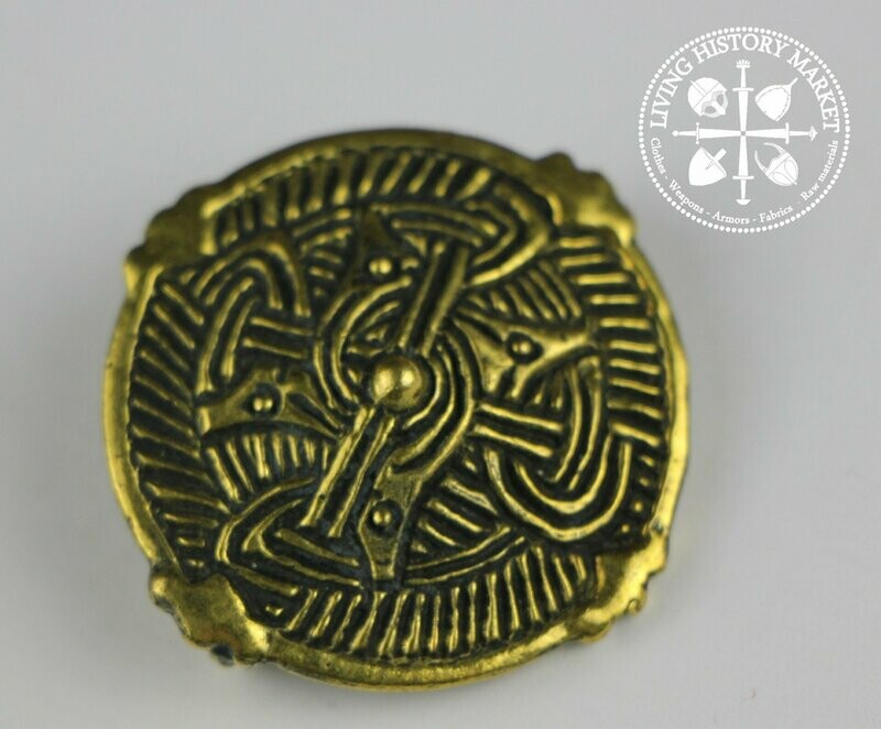 Discoidal "shield shaped" fibula - Viking - 9/10 century - Sweden - Gotland.