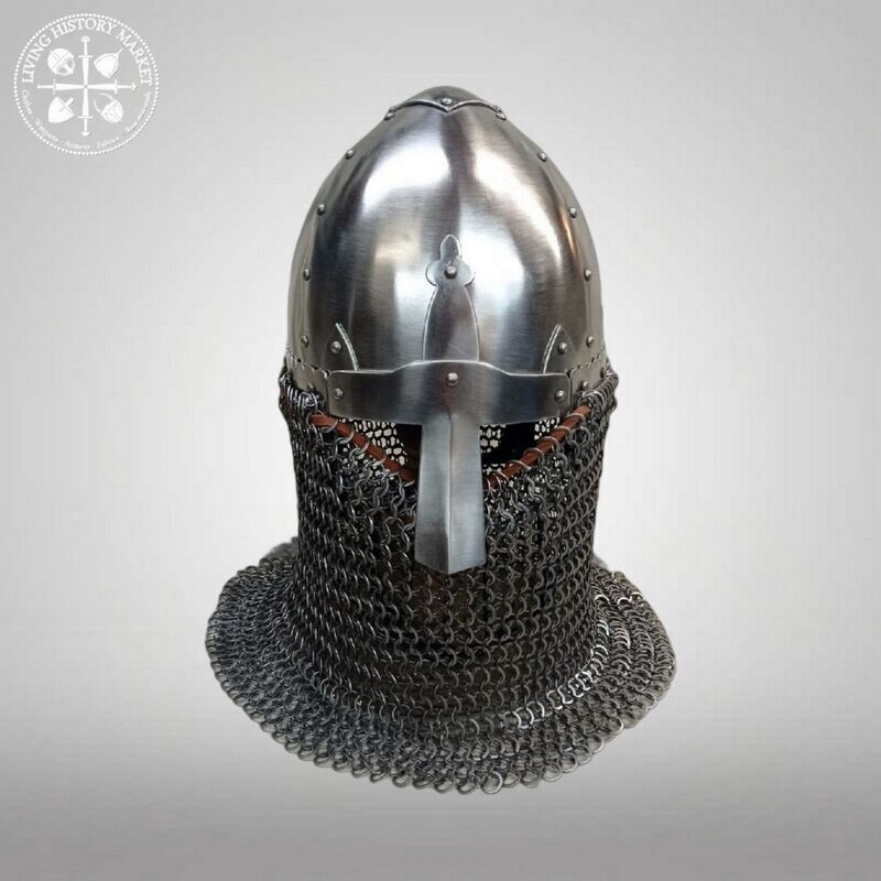 Manvelovka helmet  - Special full contact version - 10-11th centuries ( full chainmail aventail & hidden face grid included)
