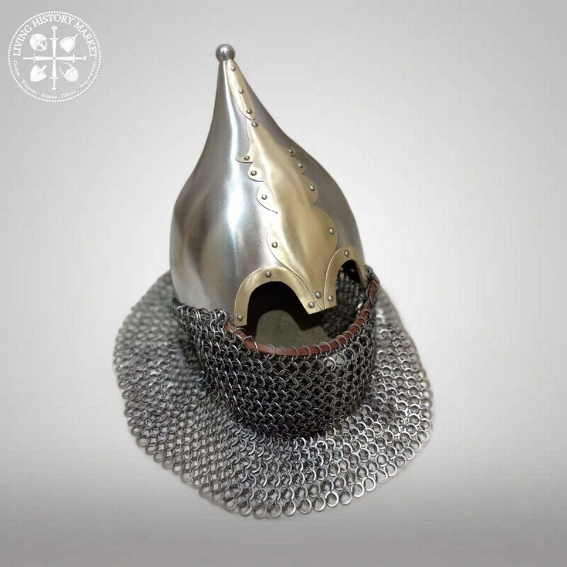 Rus / Golden horde helmet (Novgorod Psalter) - 14th century