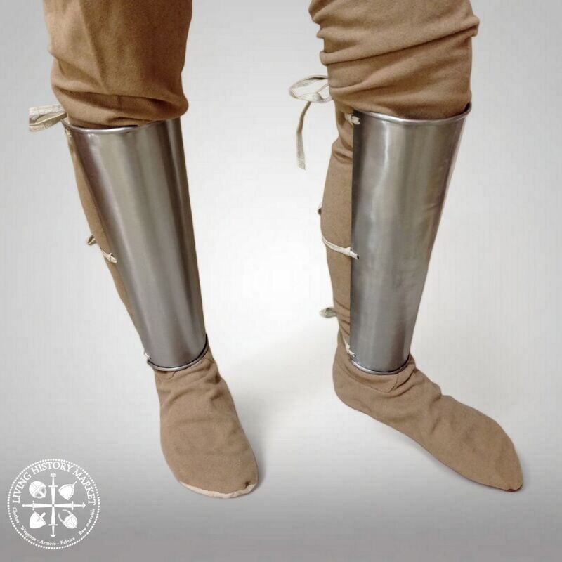 "Goliath" legs protectors from the Maciejowski Bible - Western Europe - 13th century