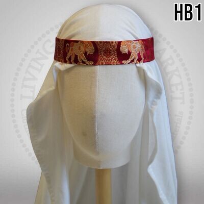Brocade silk headband / Rus - Slavs - Byzantines HB1