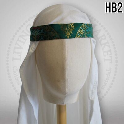 Brocade silk headband / Rus - Slavs - Byzantines HB2