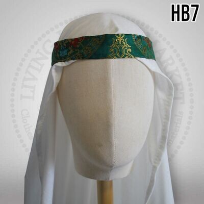 Brocade silk headband / Rus - Slavs - Byzantines HB7