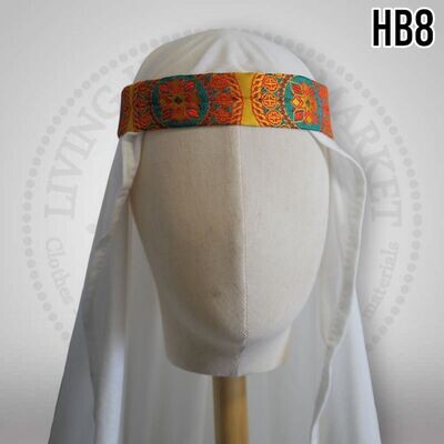Brocade silk headband / Rus - Slavs - Byzantines HB8