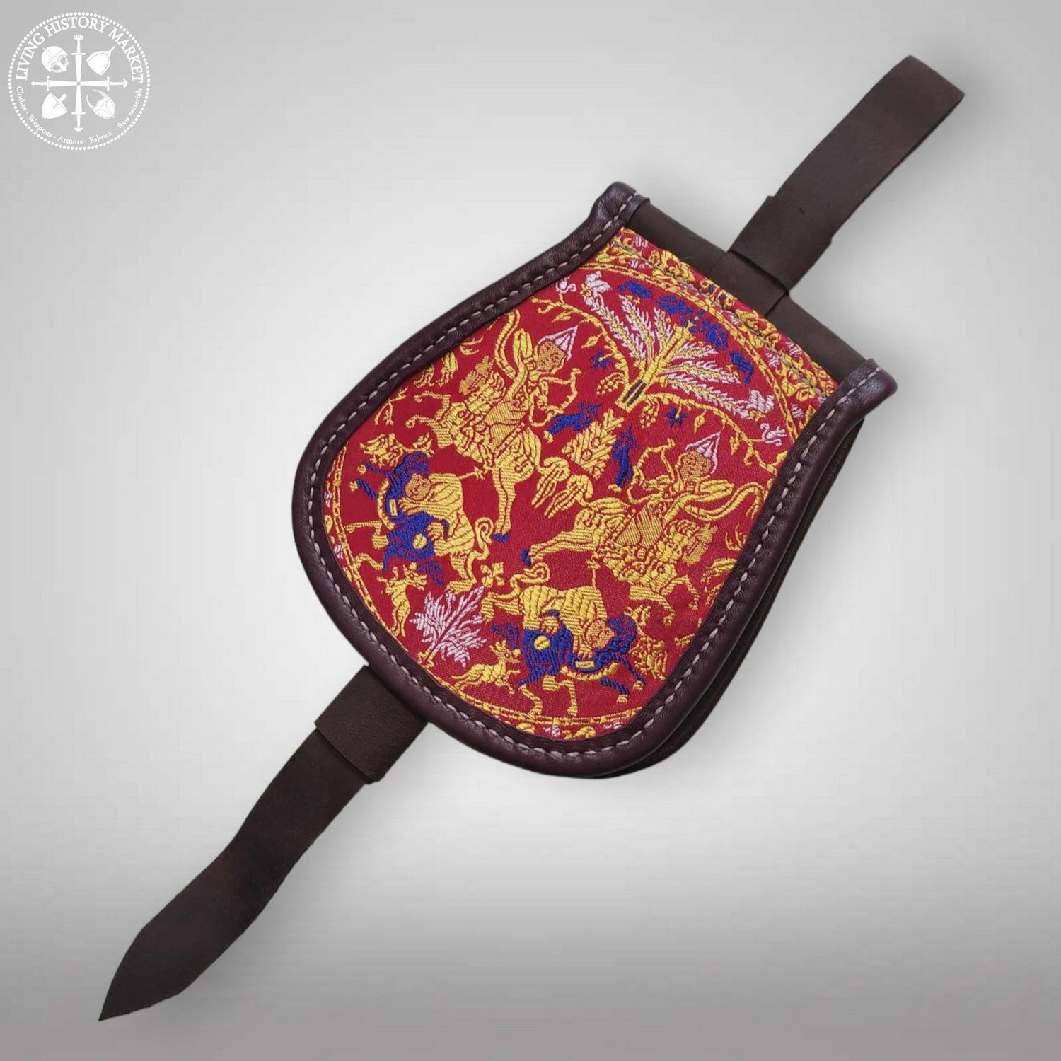 Brocade silk Tarsoly - 9-11 century - Rus / Birka Viking / Nomadic - T10