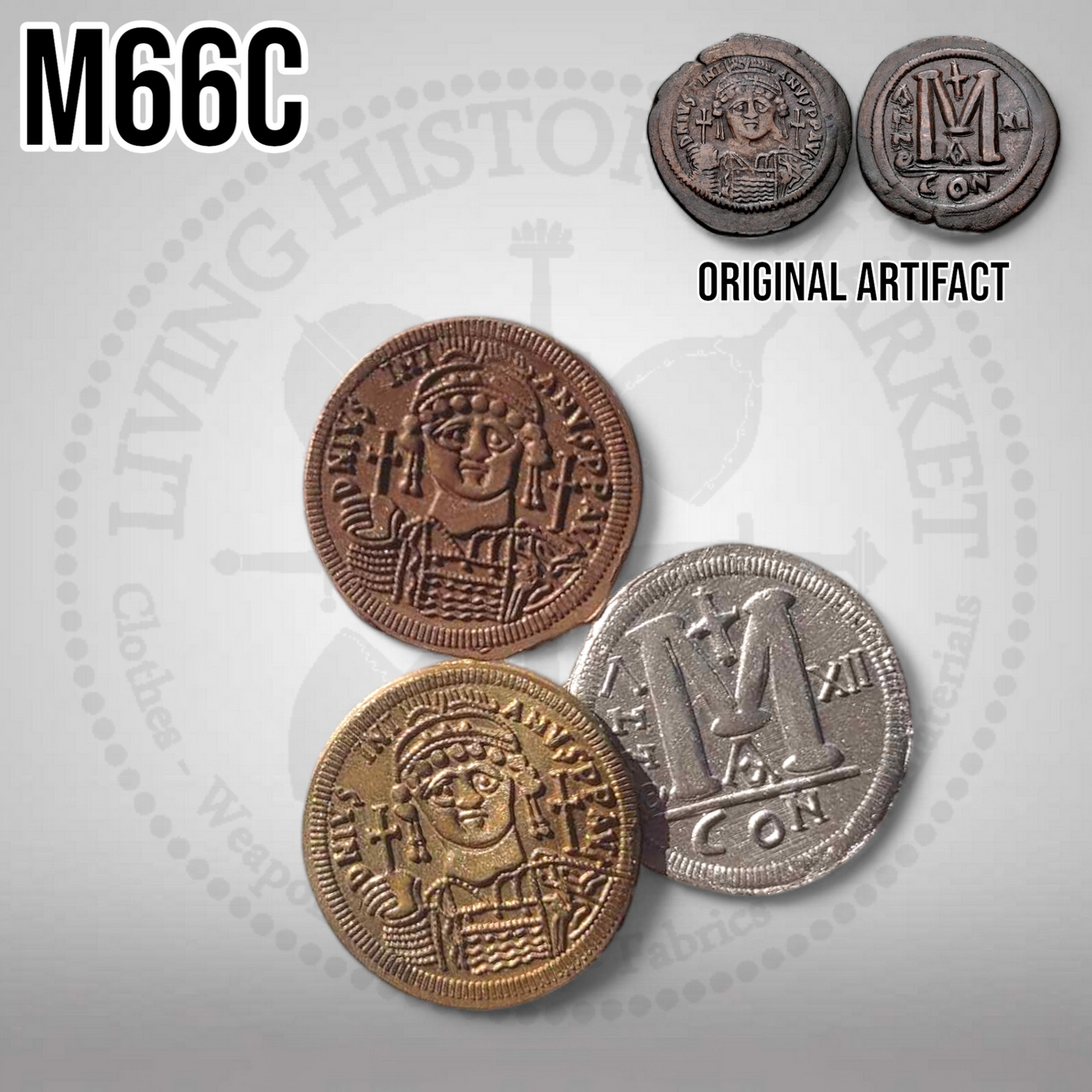 Justinian I Follis - Byzantine - Late antiquity - 6th century AD. / #M66C