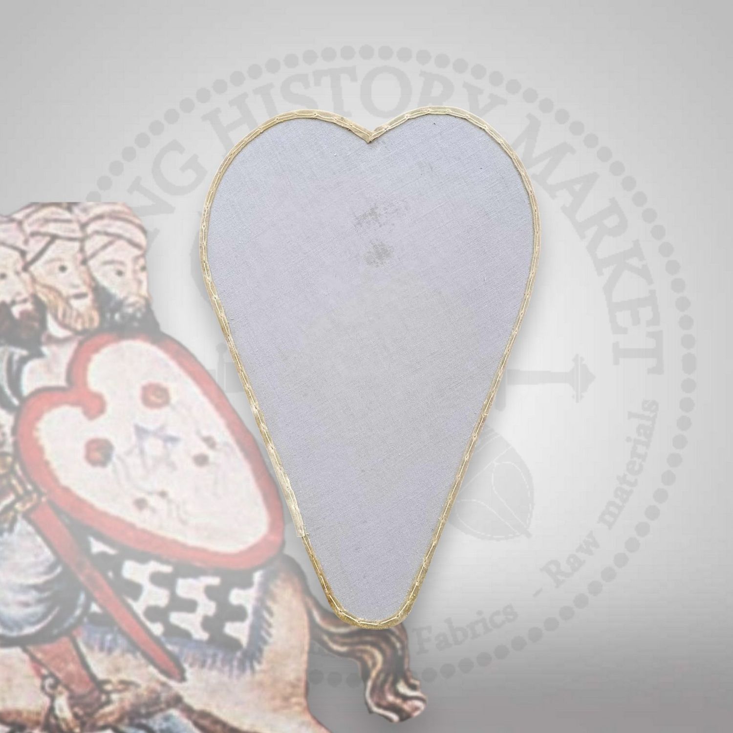 "Adarga" curved shield (90x60cm)