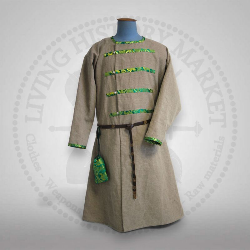 Nomadic assymetrical caftan (with 4x pectoral stripes)