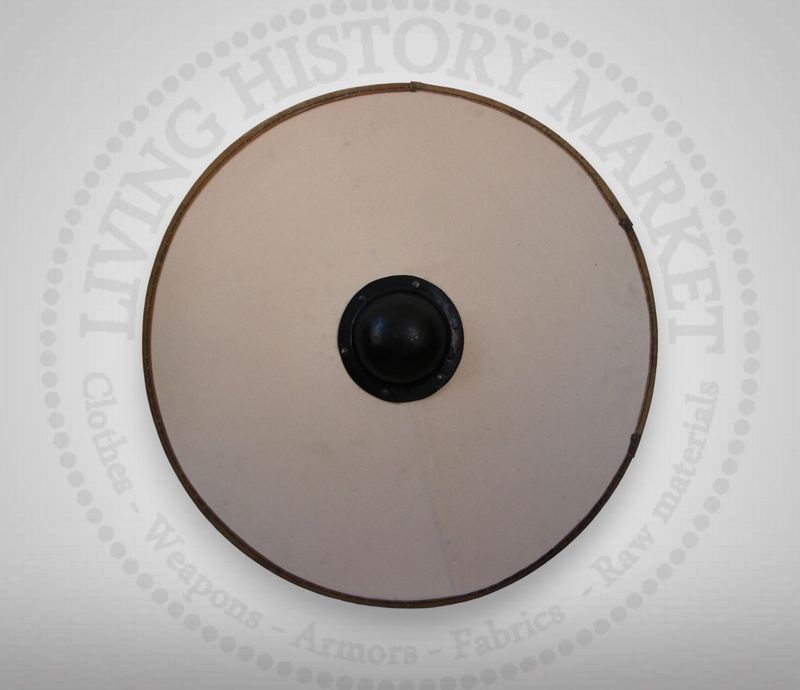 Convex / conical circular wood shield - Complete