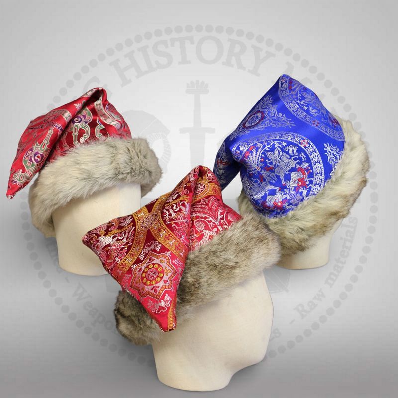 Rus-Viking Brocade silk hat (triangle version)