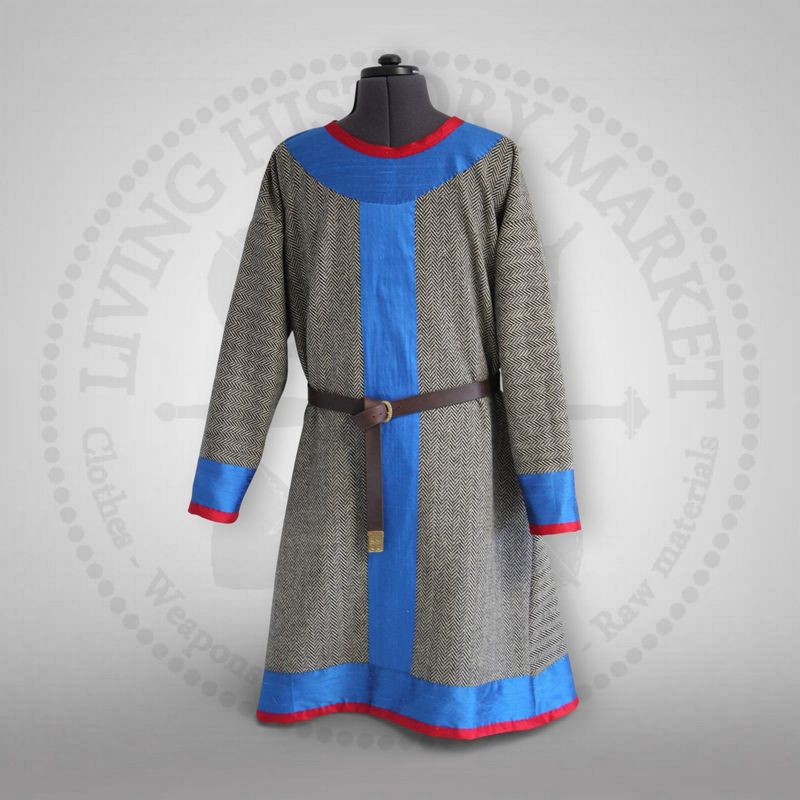 Byzantine & Carolingian wool and monochrome silk tunic