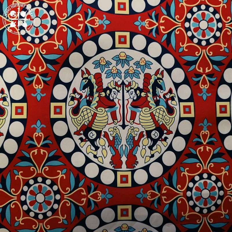 Bahram Gur Hunt silk brocade imitation - 7-9th century