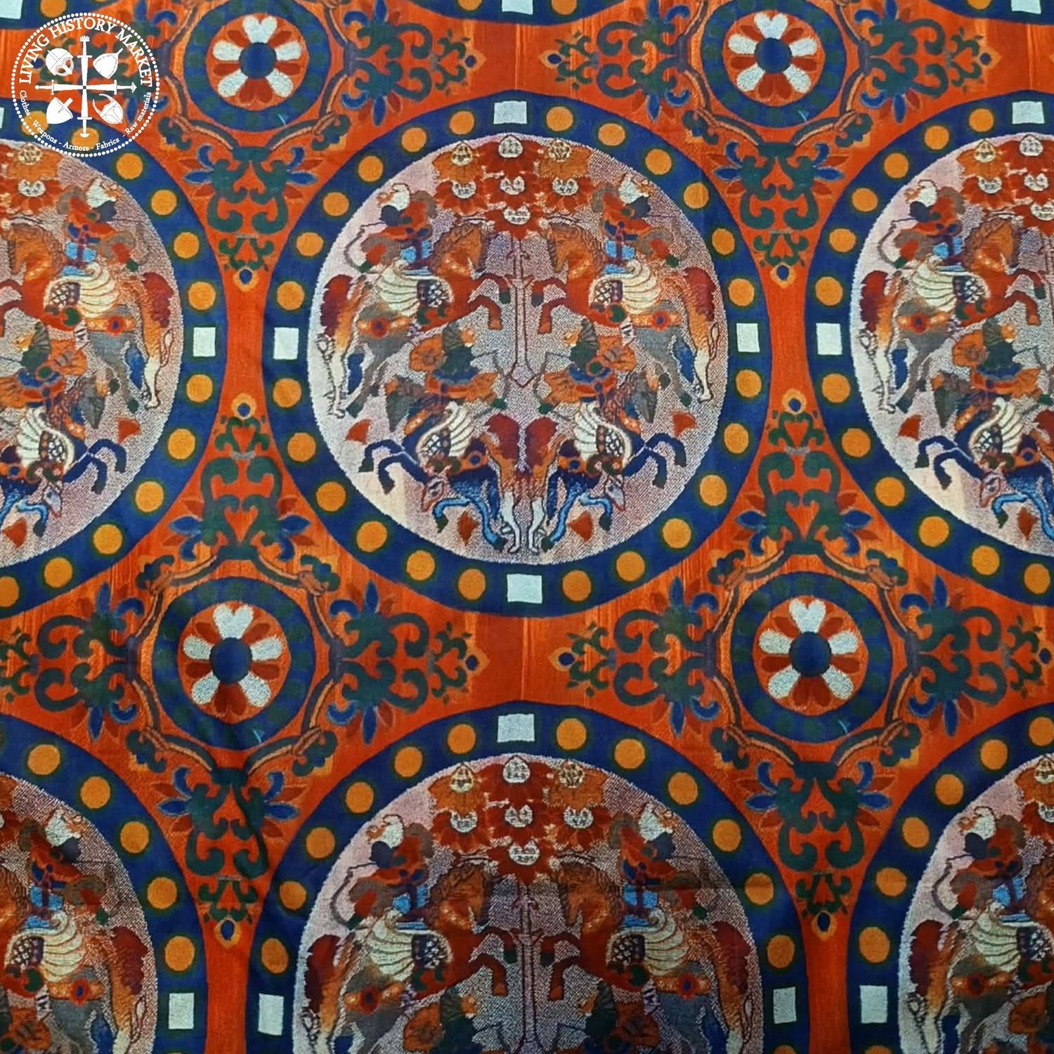 Bahram Gur Hunt silk brocade imitation - 7-9th century - Special edition